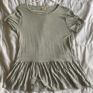 Flowy striped top